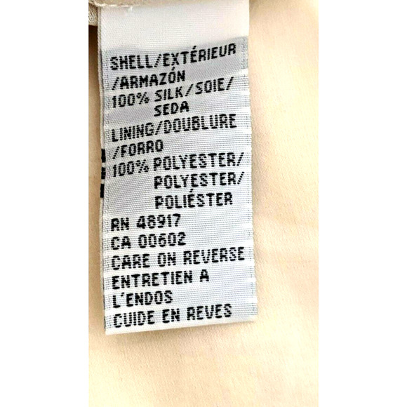 Calvin Klein 100% Silk Flowy Skirt Lined Asymm - Picture 6 of 7